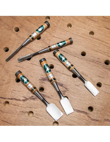 Ice Bear 5 Piece Japanese Oire Nomi Special Alloy Chisel Set 🪚 Premium Woodworking Equipment | JetTools.bg