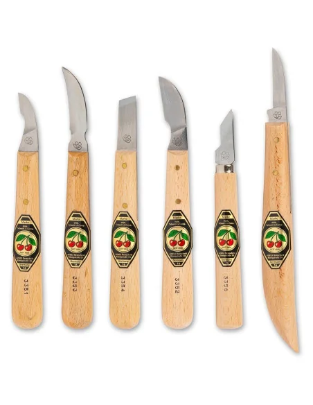 Kirschen 6 Piece Chip Carving Knife Set 🪚 Премиум оборудване за дървообработка | JetTools.bg