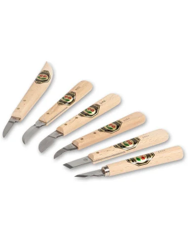Kirschen 6 Piece Chip Carving Knife Set 🪚 Премиум оборудване за дървообработка | JetTools.bg