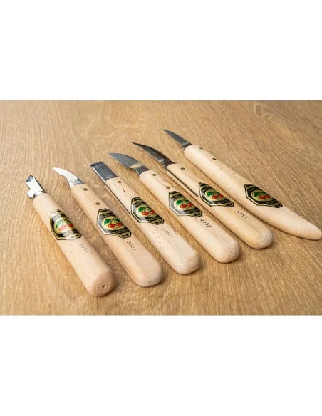 Kirschen 6 Piece Chip Carving Knife Set 🪚 Премиум оборудване за дървообработка | JetTools.bg