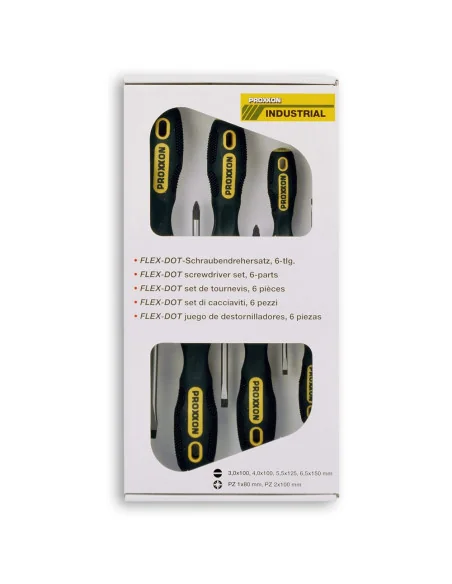 PROXXON 6 Piece Screwdriver Set - Pozi & Slotted 🪚 Premium Woodworking Equipment | JetTools.bg