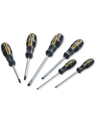 PROXXON 6 Piece Screwdriver Set - Pozi & Slotted 🪚 Premium Woodworking Equipment | JetTools.bg