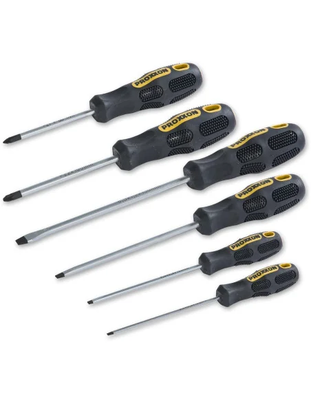 PROXXON 6 Piece Screwdriver Set - Pozi & Slotted 🪚 Premium Woodworking Equipment | JetTools.bg