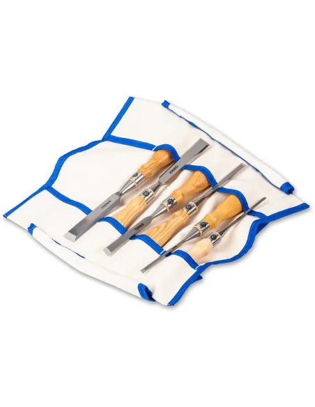 Richter Set of 6 Bevel Edge Chisels in Tool Roll 🪚 Premium Woodworking Equipment | JetTools.bg