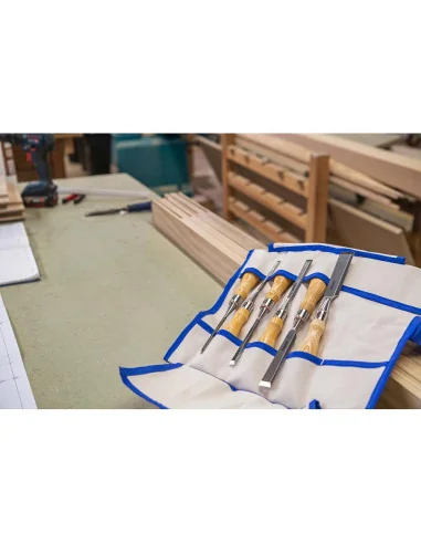 Richter Set of 6 Bevel Edge Chisels in Tool Roll 🪚 Premium Woodworking Equipment | JetTools.bg