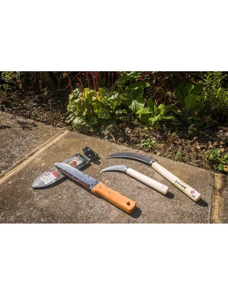 Set of 3 Japanese Garden Tools - Cutter, Sickle and Trowel 🪚 Premium Woodworking Equipment | JetTools.bg