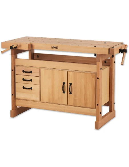 Дърводелски тезгях Sjöbergs Nordic Pro 1400 Bench & SM03 Storage Module 🪚 Премиум оборудване за дървообработка | JetTools.bg