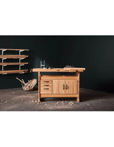 Дърводелски тезгях Sjöbergs Nordic Pro 1400 Bench & SM03 Storage Module 🪚 Премиум оборудване за дървообработка | JetTools.bg