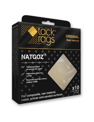 Tack Rags Original Cloth NATGOZ Lint Free Pack 10 🪚 Премиум оборудване за дървообработка | JetTools.bg