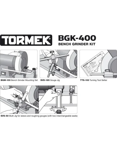 Tormek BGK-400 Tormek Bench Grinder Kit 🪚 Премиум оборудване за дървообработка | JetTools.bg