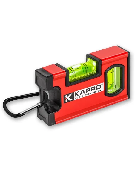 Kapro 771 TWIN™ Mini Level with Carabiner - 100mm (4") 🪚 Premium Woodworking Equipment | JetTools.bg