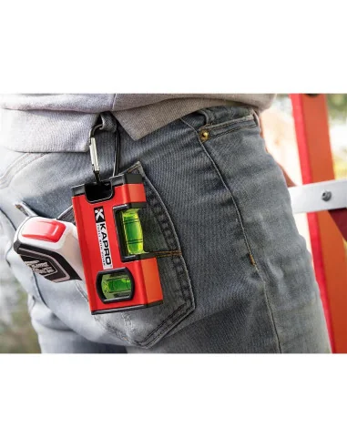 Kapro 771 TWIN™ Mini Level with Carabiner - 100mm (4") 🪚 Premium Woodworking Equipment | JetTools.bg