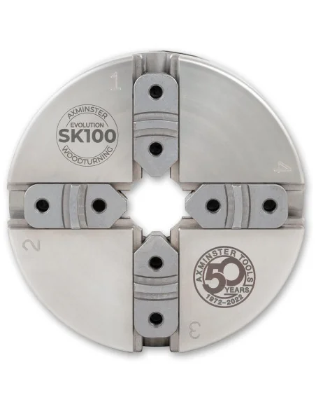 Axminster Woodturning Evolution SK100 Chuck M33 x 3.5mm Euro ASR Groove *Outlet* 🪚 Premium Woodworking Equipment | JetTools.bg